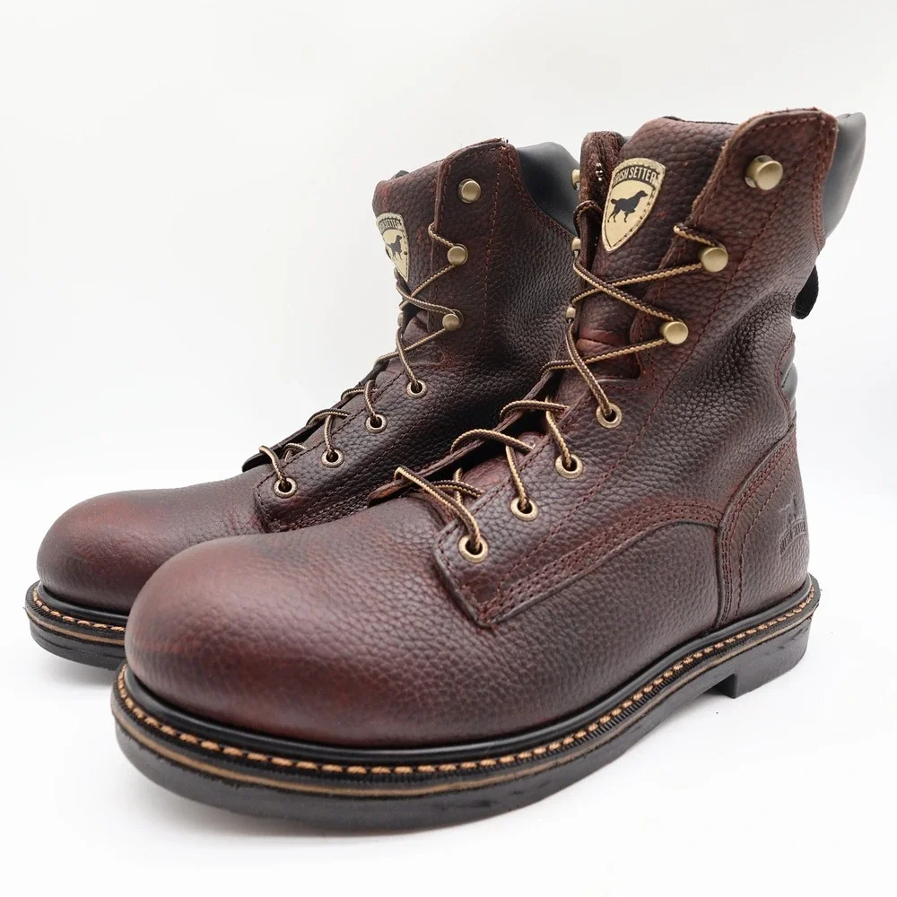Irish Setter Boots Mens 9.5 D Farmington Leather Work 83803 Soft Toe NIB